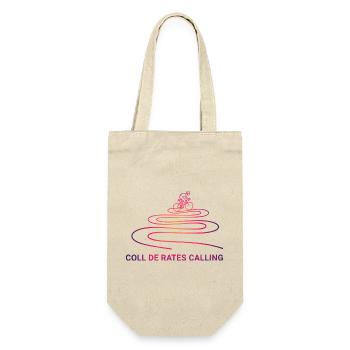 Coll de Rates Calling Cyclist Line Art - Gift Bag for Bottles - nature - Front