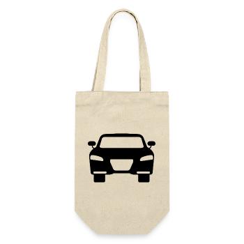 Auto - Geschenkbeutel für Flaschen - Natur - Vorne