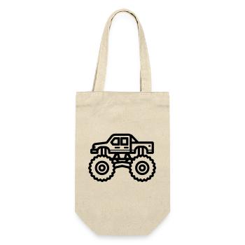 Monstertruck - Geschenkbeutel für Flaschen - Natur - Vorne