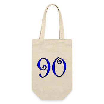 90. 90 YEARS. 90th ANNIVERSARY. 90 YEARS ANNIVERSARY. - Gift Bag for Bottles - nature - Front