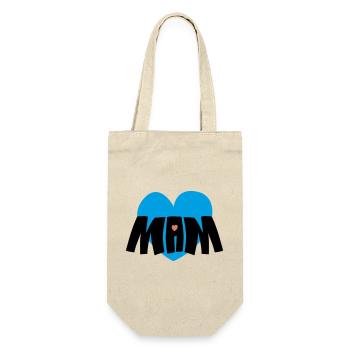 Cœur de maman - Sac à bouteille - nature - Devant
