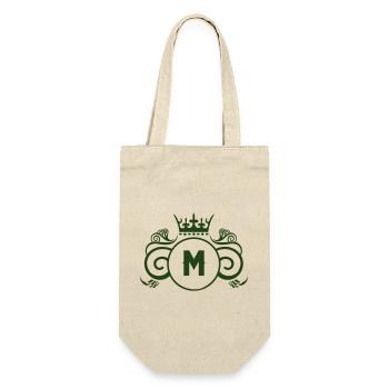 M_wappen - Geschenkbeutel für Flaschen - Natur - Vorne