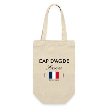 Cap d'Agde Frankreich Koordinaten Reise Souvenir - Geschenkbeutel für Flaschen - Natur - Vorne