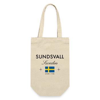 Sundsvall, Suède, coordonne le souvenir de voyage - Sac à bouteille - nature - Devant