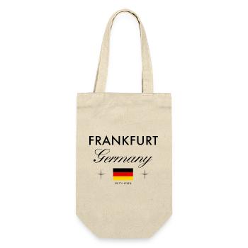 Frankfurt Germany coordinates travel souvenir - Gift Bag for Bottles - nature - Front