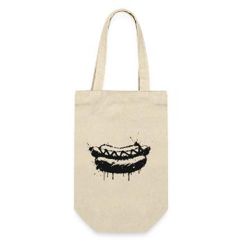 Hot Dog Street Art Black - Gift Bag for Bottles - nature - Front