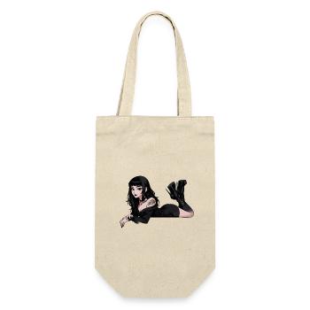Gothic Pinup Dark Elegance - Gift Bag for Bottles - nature - Front
