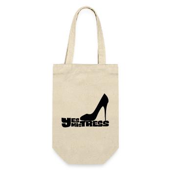 Ja, Herrin Stiletto Heel - Geschenkbeutel für Flaschen - Natur - Vorne