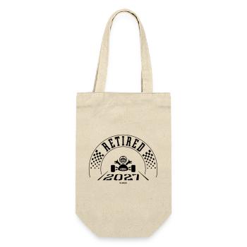 Im Ruhestand 2027 (Ruhestand / Ruhestand / Schwarz) - Geschenkbeutel für Flaschen - Natur - Vorne