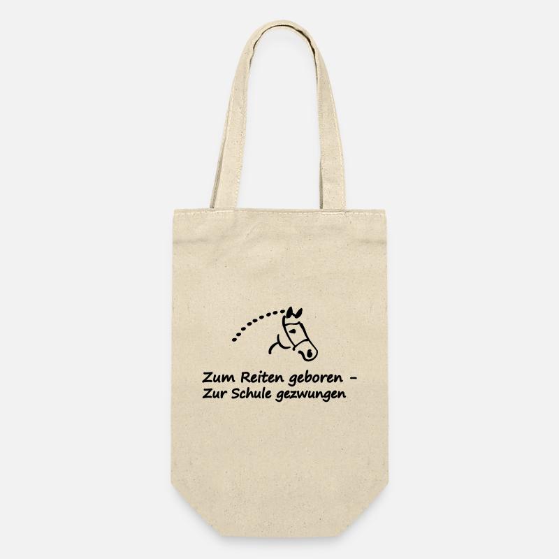 pferd - Geschenkbeutel für Flaschen - Natur