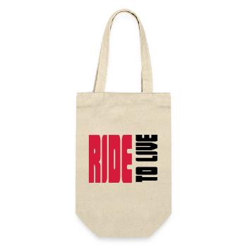 Cool sayings for real bikers - Gift Bag for Bottles - nature - Front