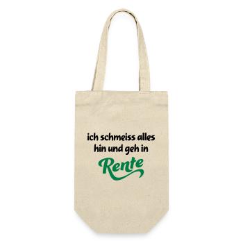 Lustige Geschenke für Rentner - Geschenkbeutel für Flaschen - Natur - Vorne