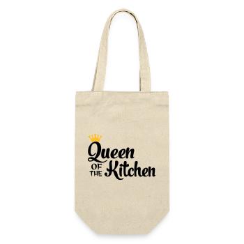 kochen - Geschenkbeutel für Flaschen - Natur - Vorne