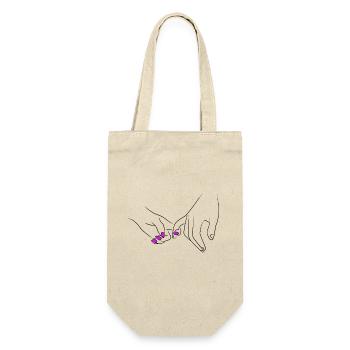 Holding Hands Couple Romantic - Gift Bag for Bottles - nature - Front