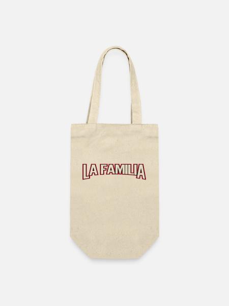 LA FAMILIA - Geschenkbeutel für Flaschen - Natur