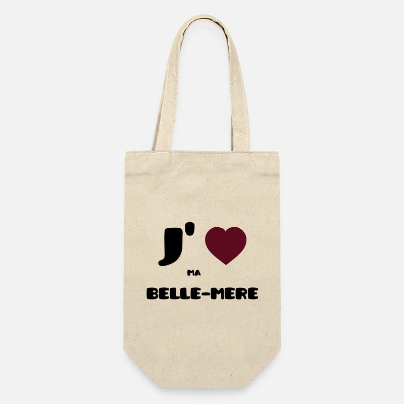 Ich liebe meine Mutter (V) - Geschenkbeutel für Flaschen - Natur