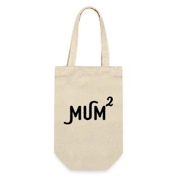 Mama 2 haut mères jumeaux drôle de maman de motif - Sac à bouteille - nature - Devant