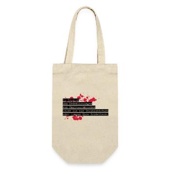 anti-nazi-shirt exit-shirt - Geschenkbeutel für Flaschen - Natur - Vorne