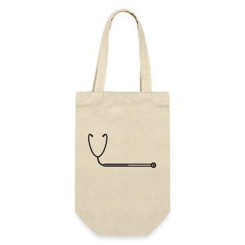 chargement chargement barre stéthoscope écoute rythme cardiaque - Sac à bouteille - nature - Devant