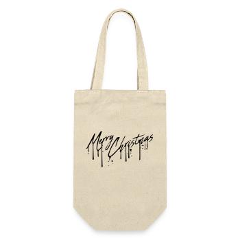 graffiti drops design cool have a merry christma - Gift Bag for Bottles - nature - Front