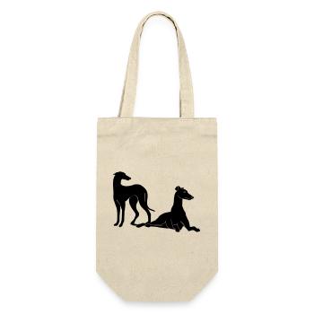 Gruppe Galgos - Geschenkbeutel für Flaschen - Natur - Vorne