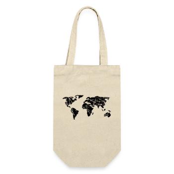 carte du globe terrestre gratter la planète changement climatique - Sac à bouteille - nature - Devant