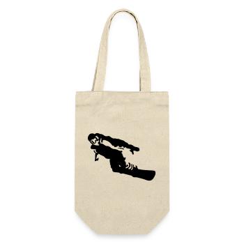 snowboarder - Gift Bag for Bottles - nature - Front