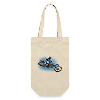 Motocross - Geschenkbeutel für Flaschen - Natur - Vorne
