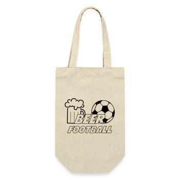 Beer Football - Gift Bag for Bottles - nature - Front