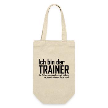 Trainer - Geschenkbeutel für Flaschen - Natur - Vorne