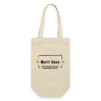 Aber waren Sie schon mal in Baden Wu rttemberg vek - Geschenkbeutel für Flaschen - Natur - Vorne