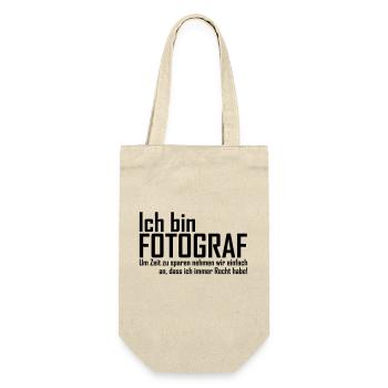 Fotograf Sprüche - Geschenkbeutel für Flaschen - Natur - Vorne