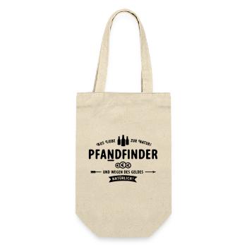 Pfadfinder wird zum Pfandfinder - Geschenkbeutel für Flaschen - Natur - Vorne