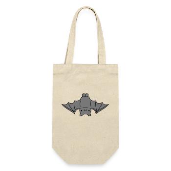 suesse kleine fledermaus haengt - Geschenkbeutel für Flaschen - Natur - Vorne