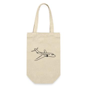 line airplane plane fly pilot vacation travel flig - Gift Bag for Bottles - nature - Front