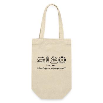 sew - Gift Bag for Bottles - nature - Front