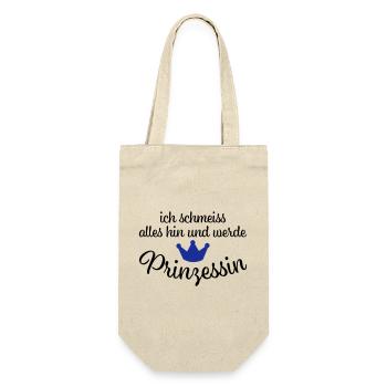 Lustige Sprüche - Geschenkbeutel für Flaschen - Natur - Vorne