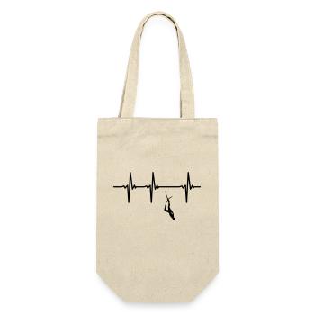Heartbeat apnea - Gift Bag for Bottles - nature - Front