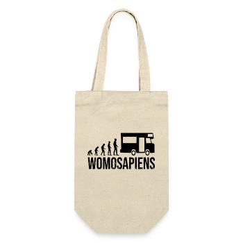 Womosapiens Wohnmobil Evolution - Geschenkbeutel für Flaschen - Natur - Vorne
