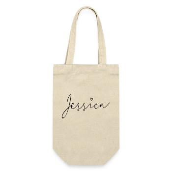 Jessica nom prénom - Sac à bouteille - nature - Devant