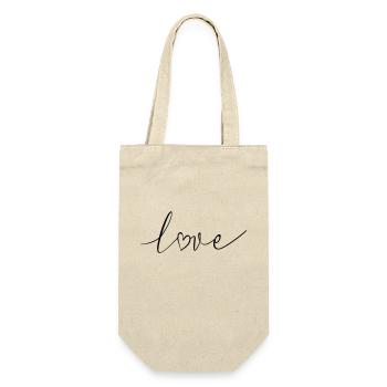 Amour amour lettrage police de calligraphie - Sac à bouteille - nature - Devant