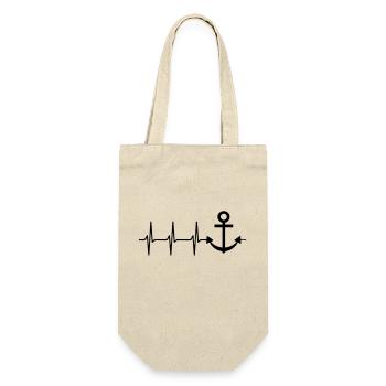 ancre de coeur capitaine - Sac à bouteille - nature - Devant