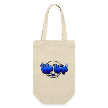Hip Hop Graffiti - Geschenkbeutel für Flaschen - Natur - Vorne