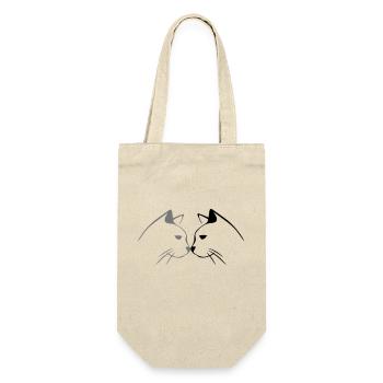 2 brothers - Gift Bag for Bottles - nature - Front