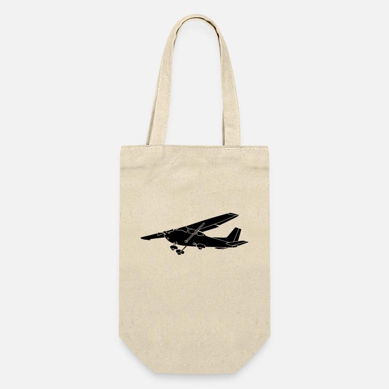 c172 airplane pilot powered airplane powered airplane - Gift Bag for Bottles - nature