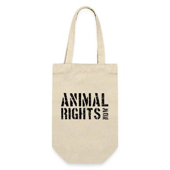 ANIMAL RIGHTS NOW - Gift Bag for Bottles - nature - Front