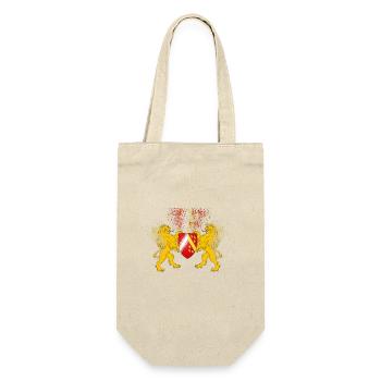 T-Shirt Elsass Lions Blason Omega - Geschenkbeutel für Flaschen - Natur - Vorne