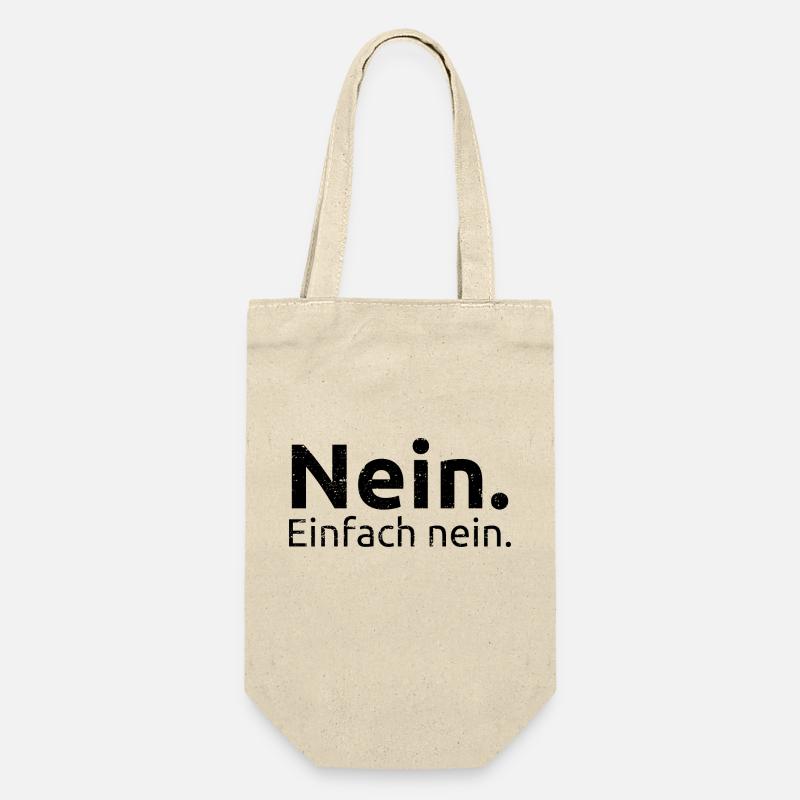 Nein. Einfach nein. - Geschenkbeutel für Flaschen - Natur