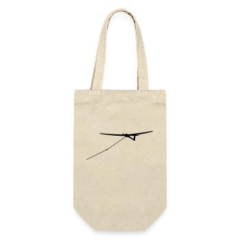 Glider Glider Glider Pilot Pilot - Gift Bag for Bottles - nature - Front