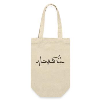 Donkey heartbeat mule mule farm animal - Gift Bag for Bottles - nature - Front